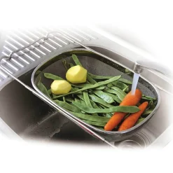 Escurridor de fregadero extensible de acero inoxidable, 23,5 cm - Lacor