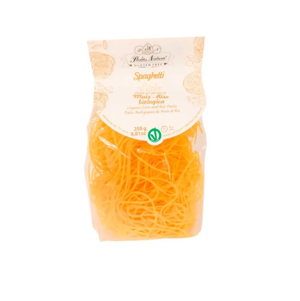 Espaguetis de maíz y arroz ecológicos - Pasta Natura