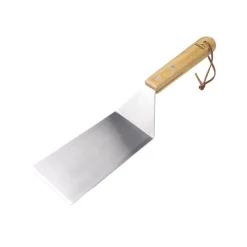 Espátula de acero inoxidable BBQ Nordic con mango de madera, 34,5 cm - Lacor