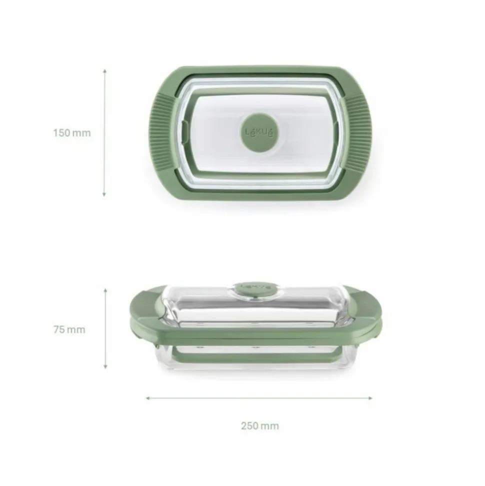 Estuche de vapor de cristal, 2 personas - Lekue