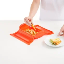 Estuche de vapor de silicona platino, pequeño, con bandeja - Lekue