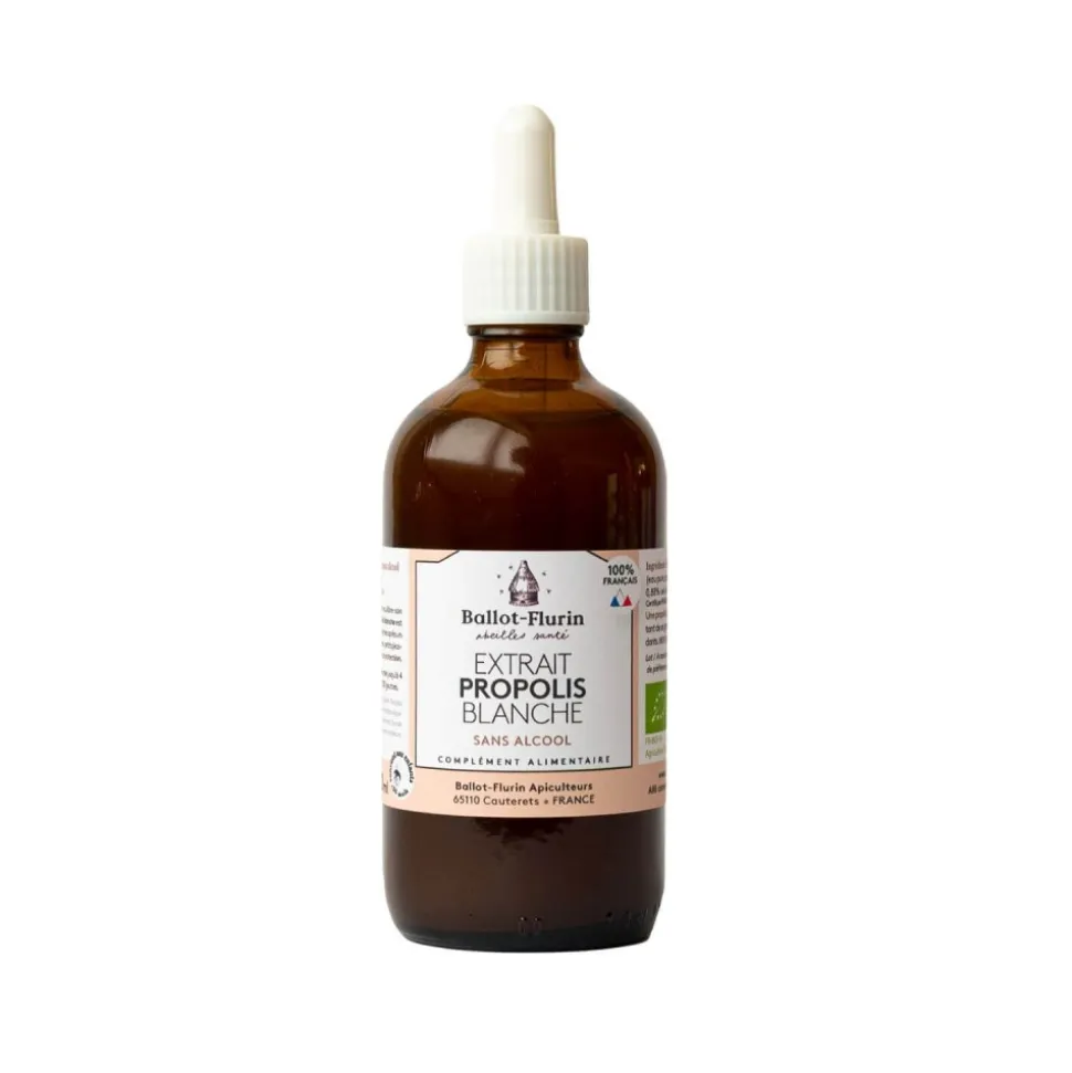 Extracto de propóleo blanco sin alcohol ecológico, 100 ml - Ballot-Flurin