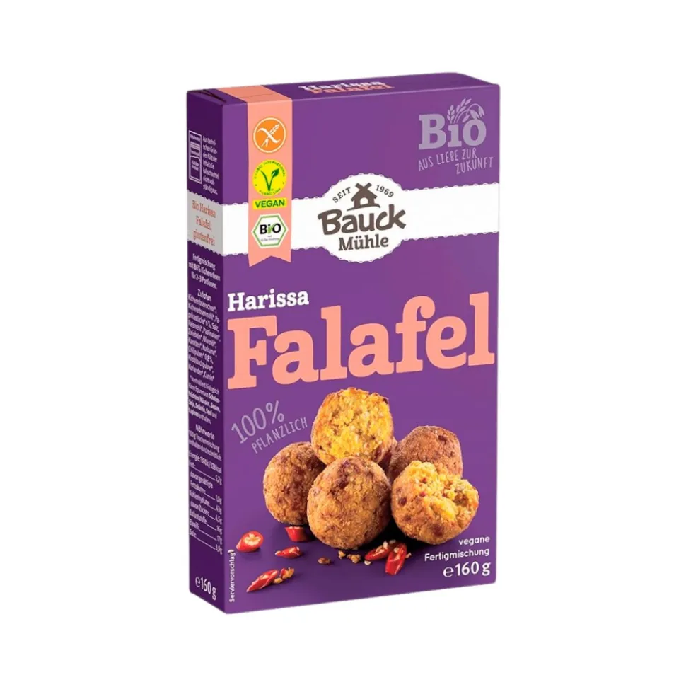 Falafel sin gluten ecológico con salsa harissa - Bauckhof