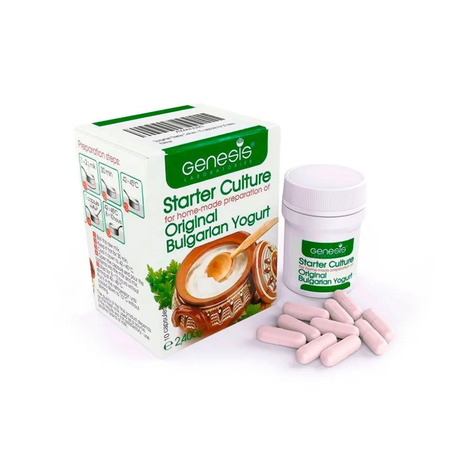 Fermento para yogur búlgaro original en cápsulas