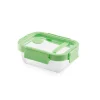 Fiambrera de cristal hermética, rectangular, con tapa con válvula, 370 ml - Lekue
