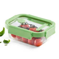 Fiambrera de cristal hermética, rectangular, con tapa con válvula, 1050 ml - Lekue