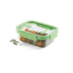 Fiambrera de cristal hermética, rectangular, con tapa con válvula, 1520 ml - Lekue