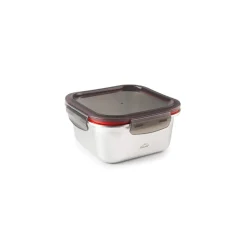 Fiambrera hermética cuadrada de acero inoxidable Econix con tapa, 650 ml - Lacor