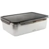 Fiambrera hermética de acero inoxidable rectangular Ecoinox Pro, con tapa, 6,6 litros - Lacor