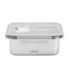 Fiambrera hermética de acero inoxidable rectangular con tapa, 800 ml - Lurch