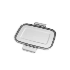 Fiambrera hermética de acero inoxidable rectangular con separador, 550 ml - Brotzeit