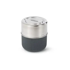 Fiambrera hermética de cristal con base protectora de fibra de madera 450 ml - Black & Blum
