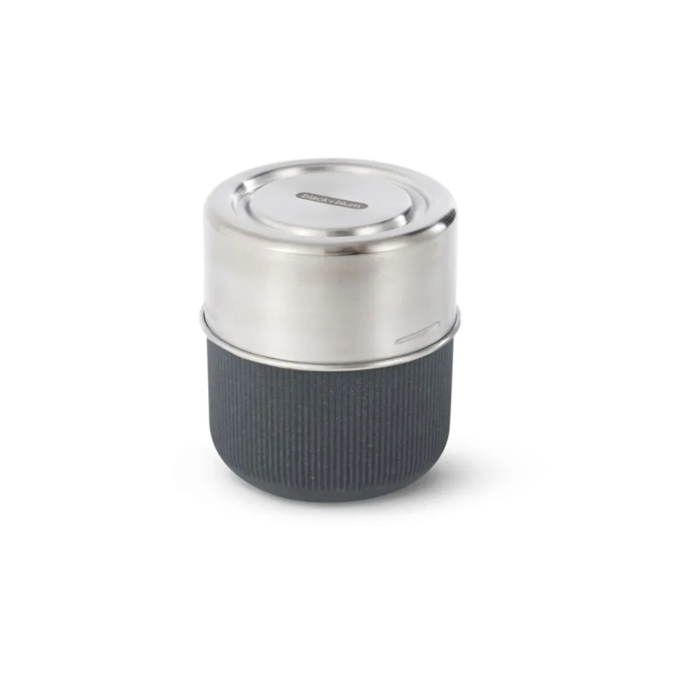 Fiambrera hermética de cristal con base protectora de fibra de madera 450 ml - Black & Blum
