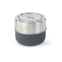 Fiambrera hermética de cristal con base protectora de fibra de madera 600 ml - Black & Blum