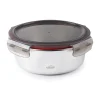 Fiambrera hermética redonda de acero inoxidable Ecoinox con tapa, 1500 ml - Lacor