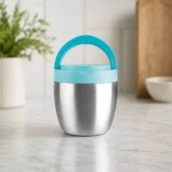 Fiambrera térmica de acero inoxidable con asa, 600 ml - Ibili
