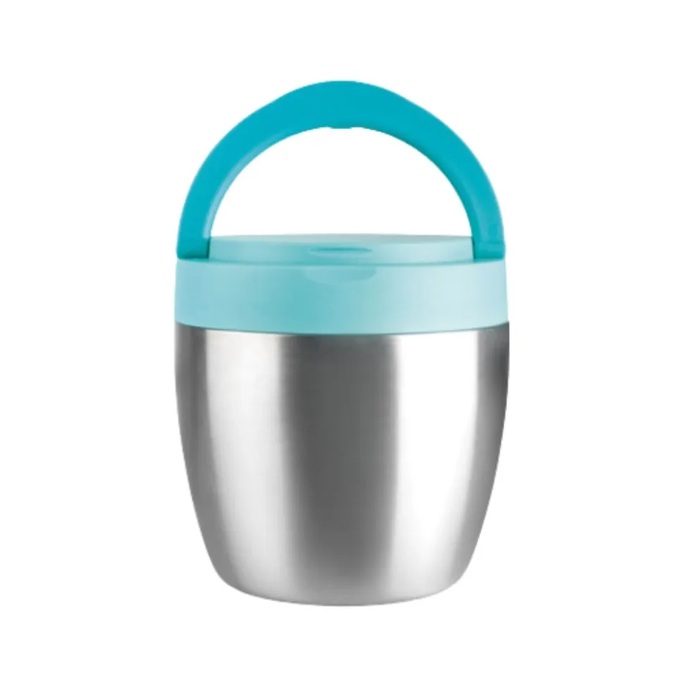 Fiambrera térmica de acero inoxidable con asa, 600 ml - Ibili
