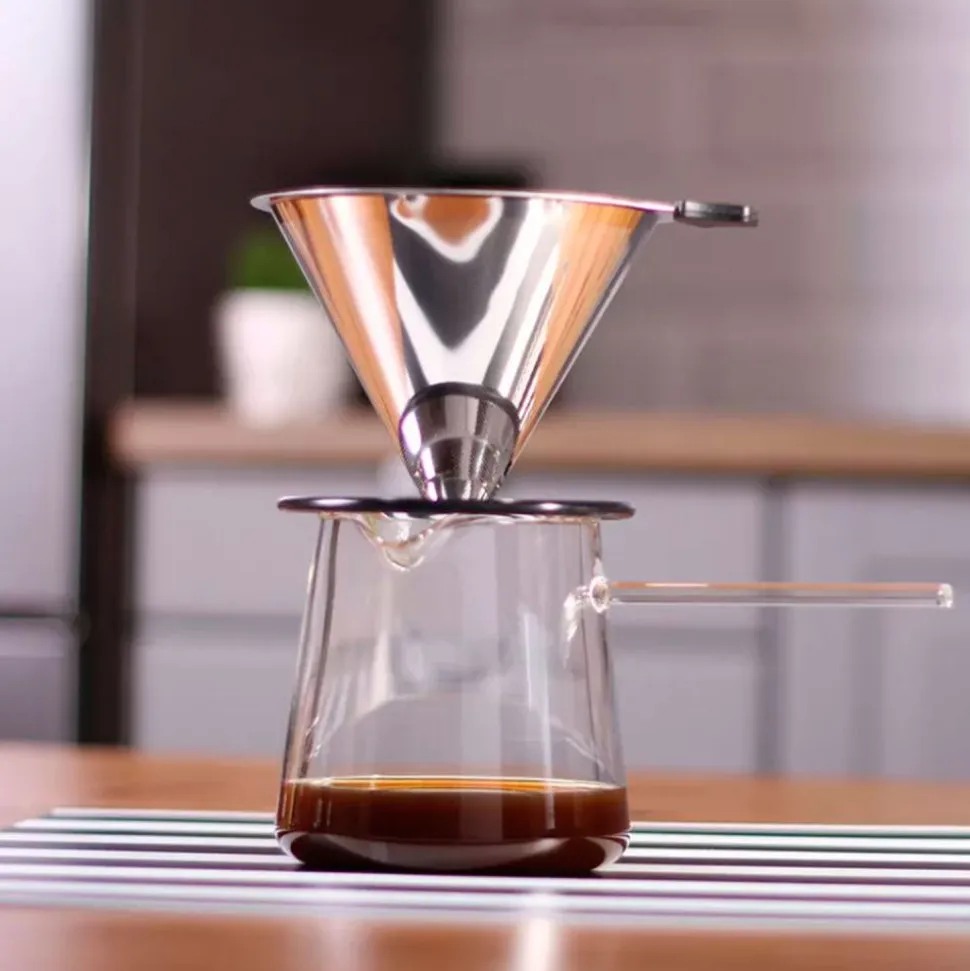 Filtro de café de acero inoxidable Pour Over