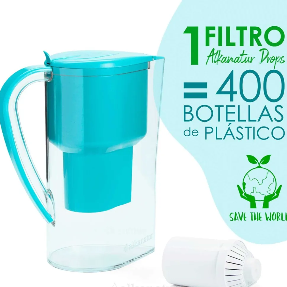 Filtro de repuesto con coco para depurar, alcalinizar e ionizar el agua - Alkanatur