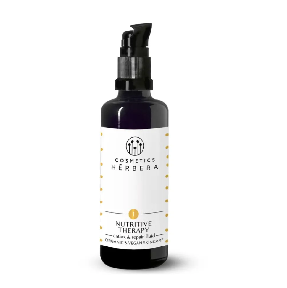 Fluido facial Nutritive Therapy, piel seca - Herbera Biocosmética