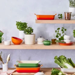 Fuente de cerámica gres esmaltada para horno, color merengue, 4 litros - Le Creuset