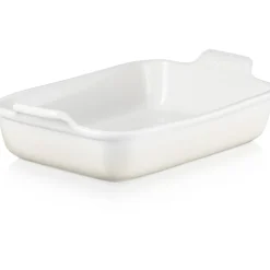 Fuente de cerámica gres esmaltada para horno, color merengue, 4 litros - Le Creuset