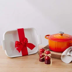 Fuente de cerámica gres esmaltada para horno, color merengue, 4 litros - Le Creuset
