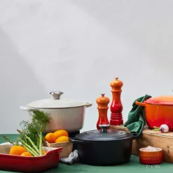 Fuente de cerámica gres esmaltada para horno, color cereza, 2,4 litros - Le Creuset