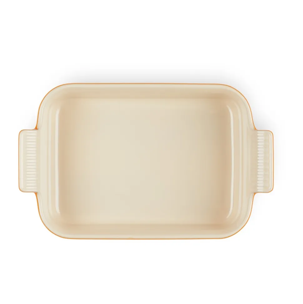 Fuente de cerámica gres esmaltada para horno, color volcánico, 2,4 litros - Le Creuset