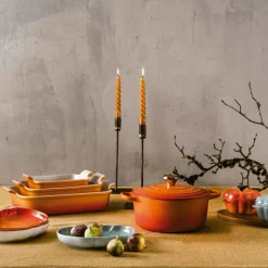Fuente de cerámica gres esmaltada para horno, color volcánico, 2,4 litros - Le Creuset