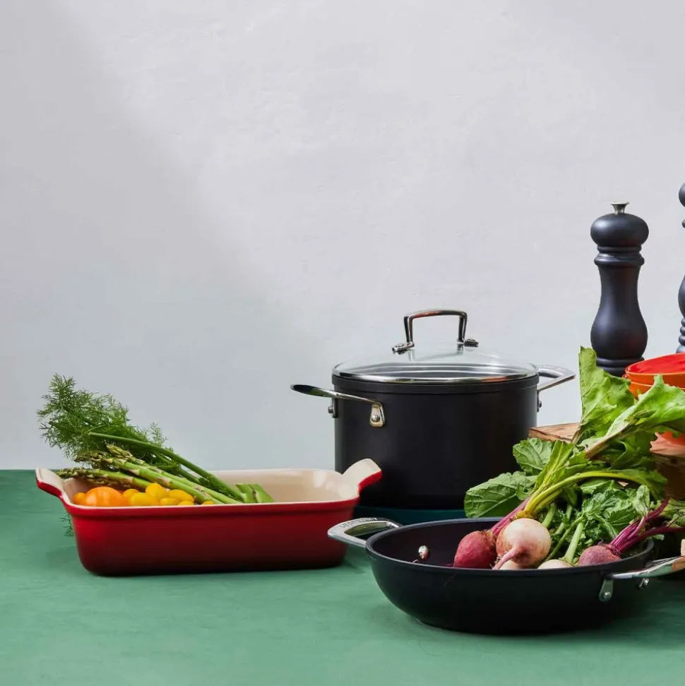 Fuente de cerámica gres esmaltada para horno, color volcánico, 2,4 litros - Le Creuset