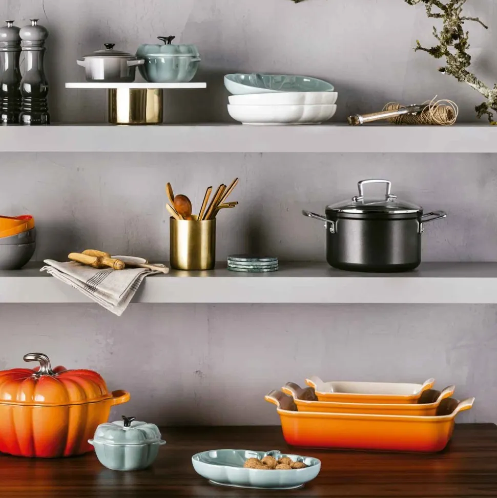 Fuente de cerámica gres esmaltada para horno, color volcánico, 4 litros - Le Creuset