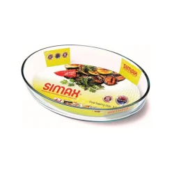 Fuente de cristal ovalada para horno, 2,2 l - Simax
