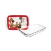 Fuente rectangular de borosilicato Kristall para horno, 23 cm - Ibili
