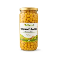 Garbanzos cocidos ecológicos, 720 g - Bihortal