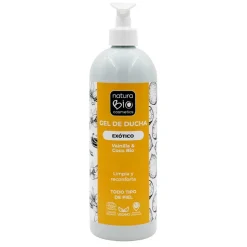 Gel de ducha ecológico de vainilla y coco - NaturaBio Cosmetics