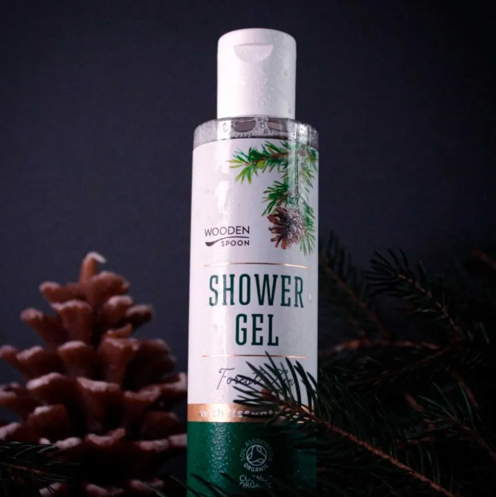 Gel de ducha ecológico, purificante, mezcla de aceites, bosque - Wooden Spoon