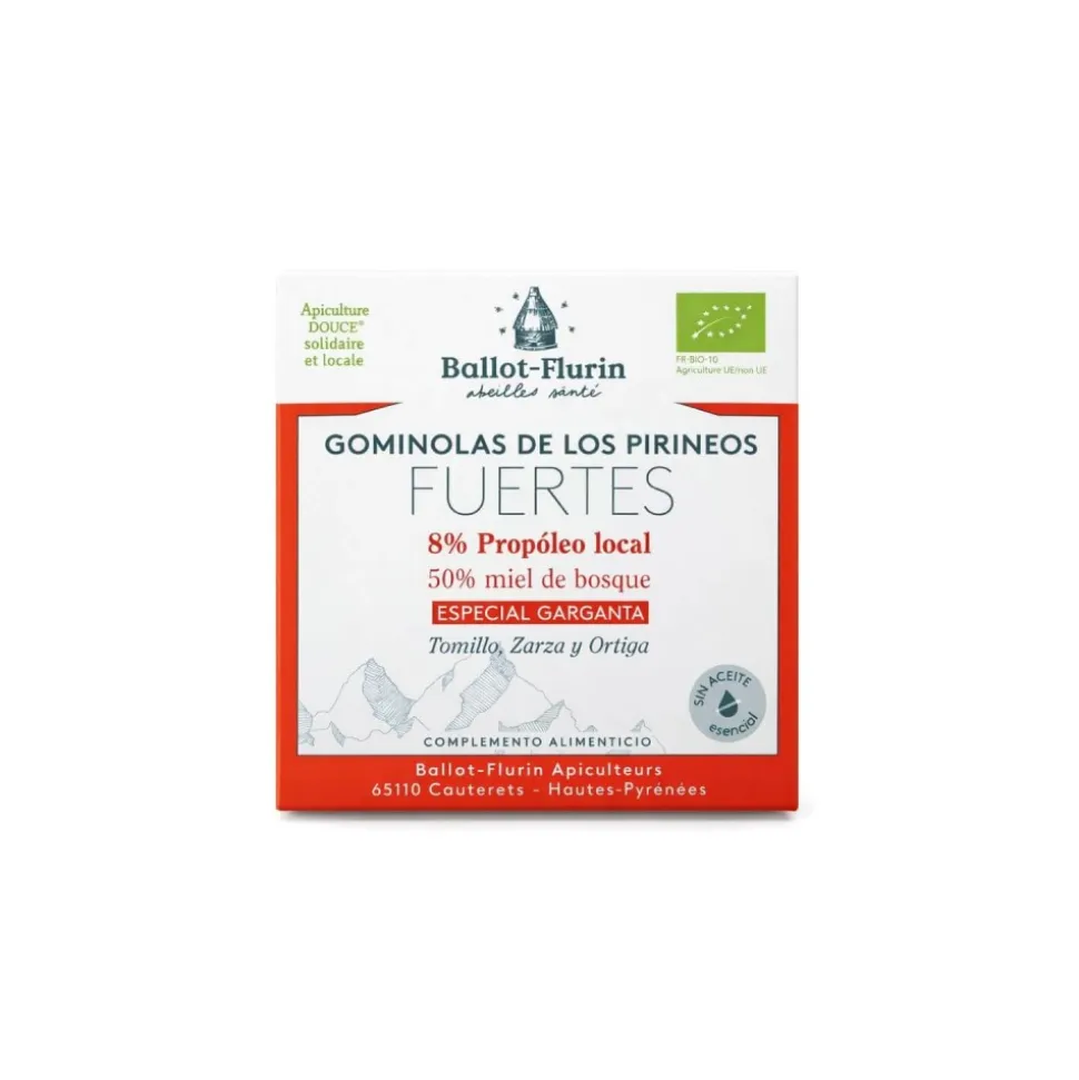 Gominolas de propóleo y miel, ecológicas, fuertes, 30 g - Ballot-Flurin
