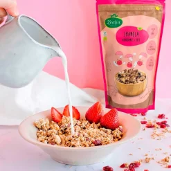 Granola de arándanos y coco sin gluten con semillas, ecológica - Zealia