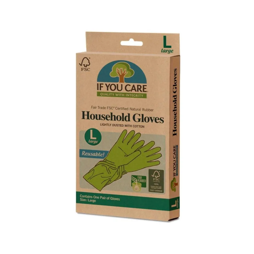 Guantes de látex ecológicos, grandes - If you care