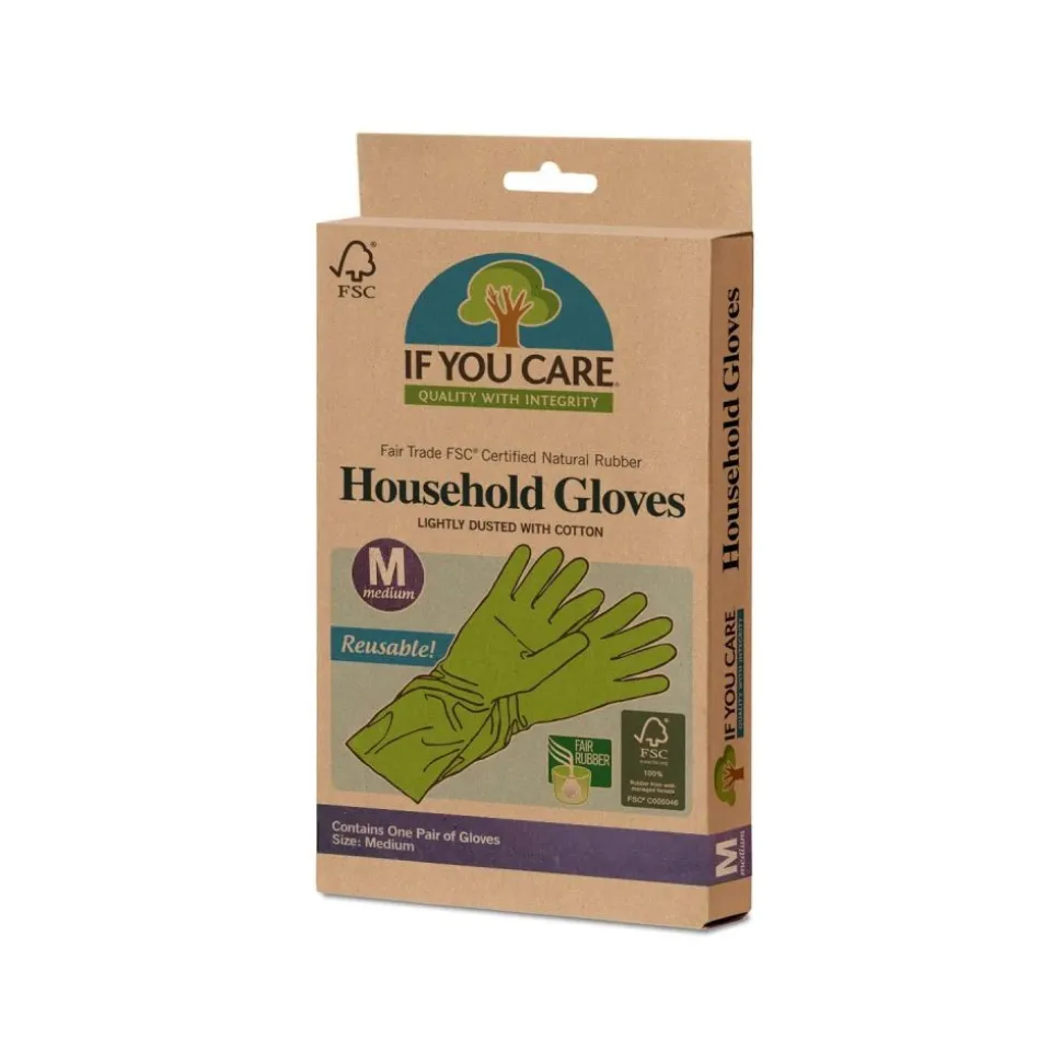Guantes de látex ecológicos, medianos - If you care