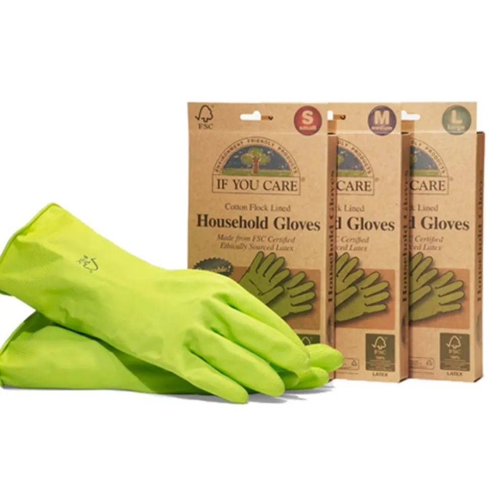 Guantes de látex ecológicos, medianos - If you care