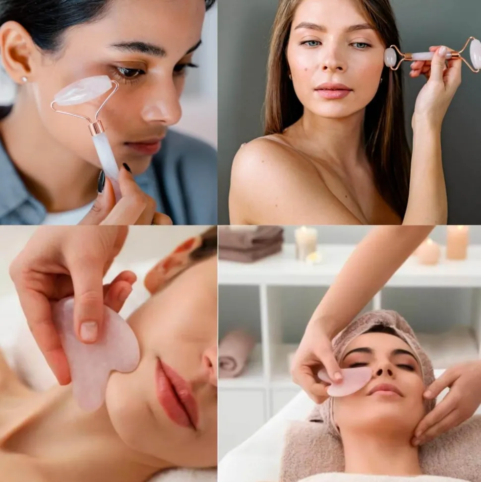 Gua Sha de cuarzo rosa - Zen Arome