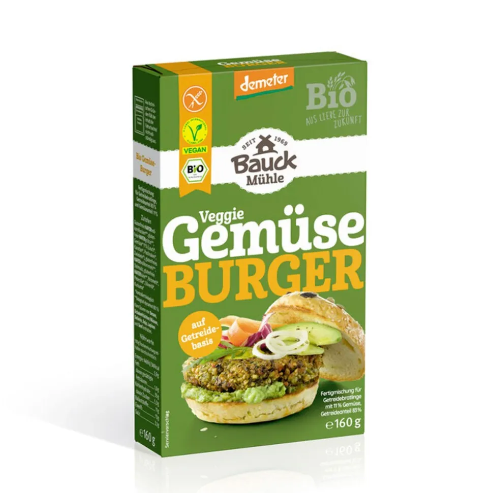 Hamburguesas de verduras y cereales ecológicas - Bauckhof