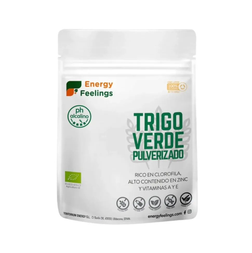 Hierba de trigo verde en polvo ecológica, 200 g - Energy feelings