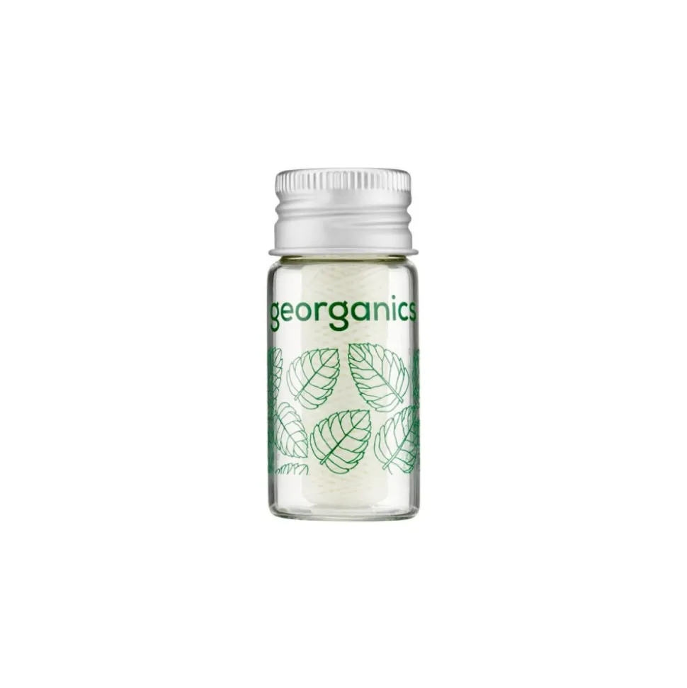 Hilo dental de seda natural, sabor menta, 30 m - Georganics