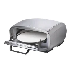 Horno para pizza de acero inoxidable con piedra giratoria - Unold