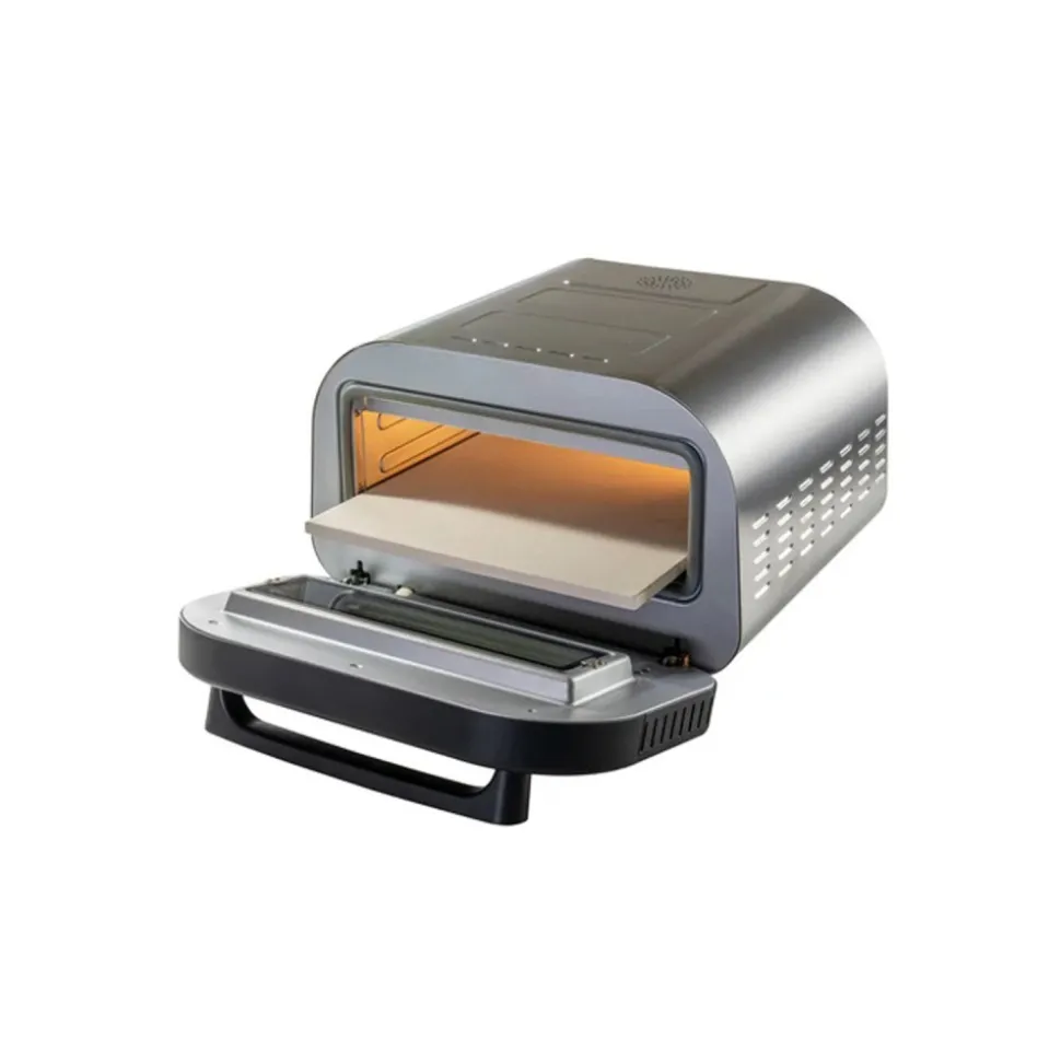 Horno para pizza de acero inoxidable con piedra - Unold