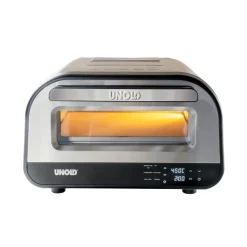 Horno para pizza de acero inoxidable con piedra - Unold