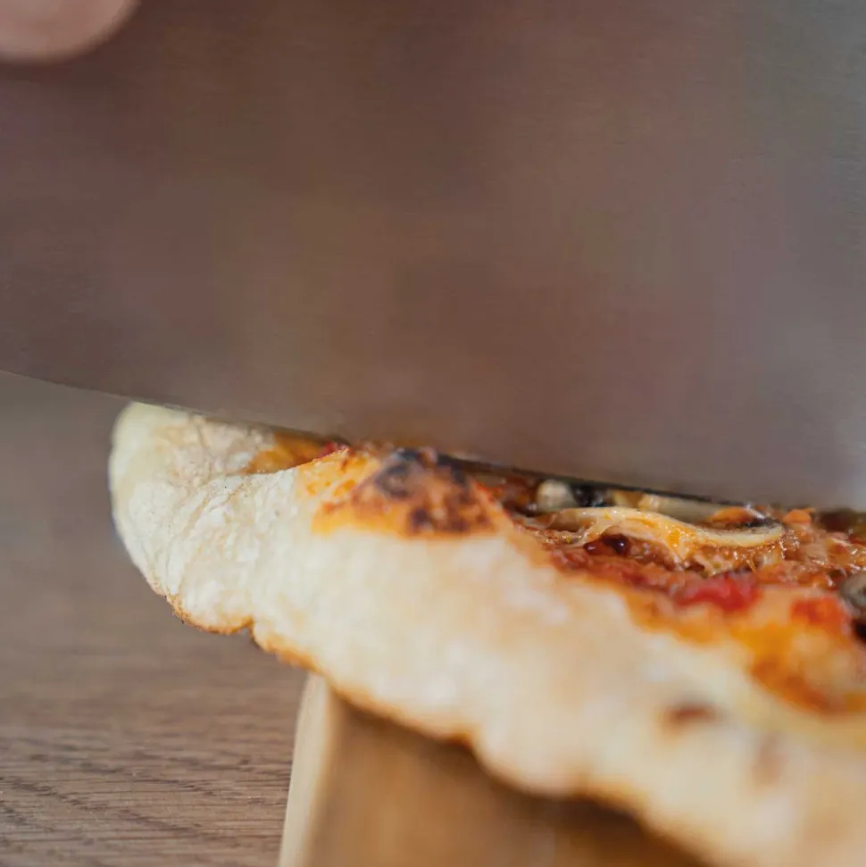 Horno para pizza de acero inoxidable con piedra - Unold